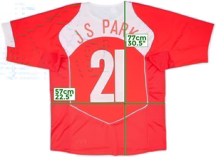 2004-06 South Korea Home Shirt J S Park #21 - 8/10 - (L)