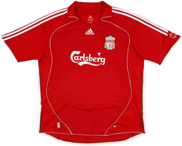 2006-08 Liverpool Home Shirt Gerrard #8 - 7/10 - (XXL)