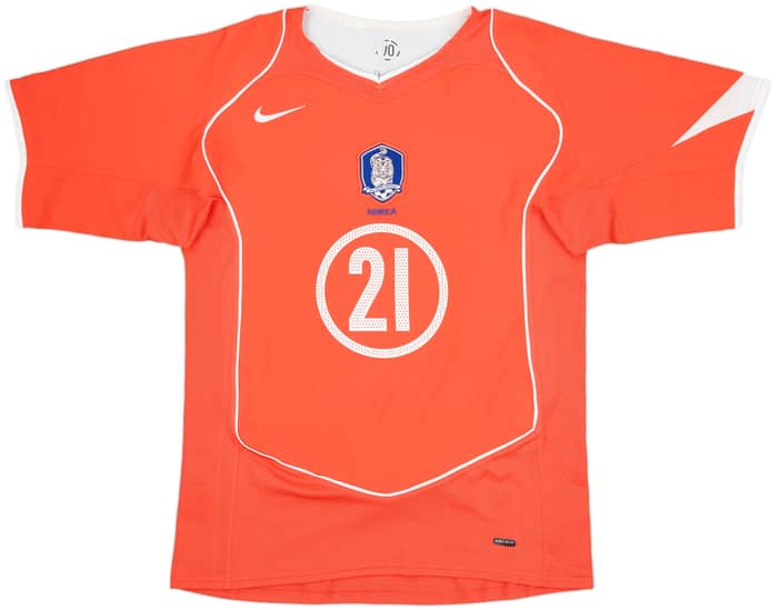 2004-06 South Korea Home Shirt J S Park #21 - 7/10 - (S)