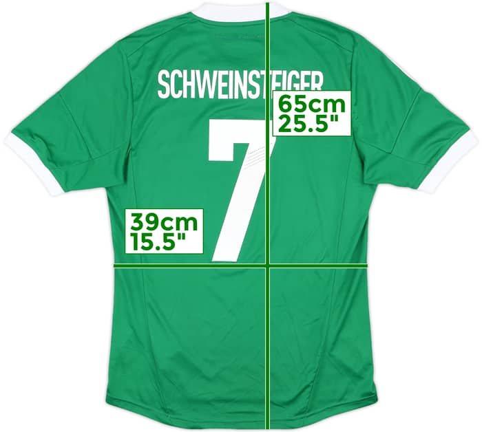2012-13 Germany Away Shirt Schweinsteiger #7 - 9/10 - (M)