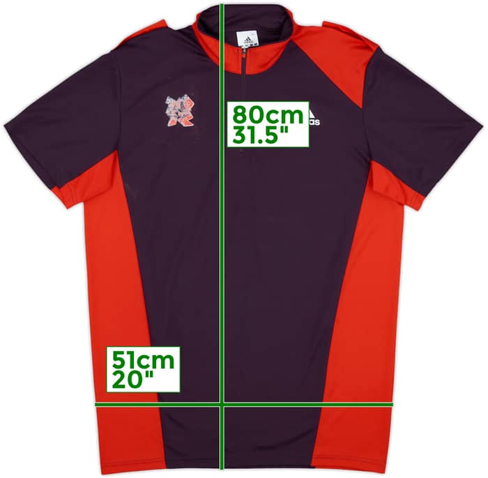 2012 London Olympics 1/4 Zip Shirt - 5/10 - (L)