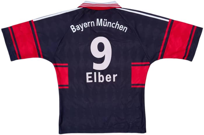 1997-99 Bayern Munich Home Shirt Elber #9 - 8/10 - (S)