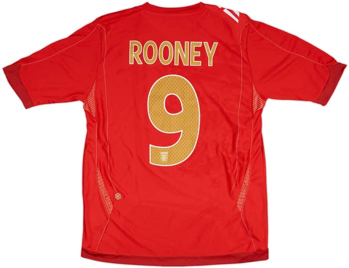 2006-08 England Away Shirt Rooney #9 - 9/10 - (M)