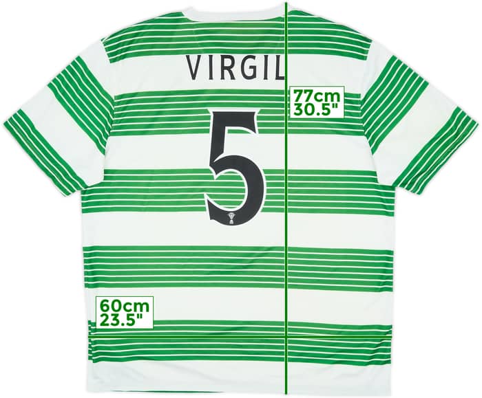 2013-15 Celtic Home Shirt Virgil #5 - 6/10 - (XL)