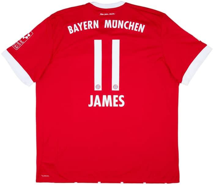 2017-18 Bayern Munich Home Shirt James #11 - 10/10 - (XXL)