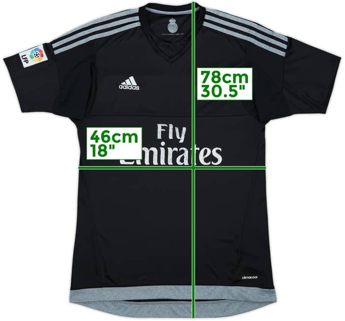 2015-16 Real Madrid GK Shirt - 4/10 - (S)