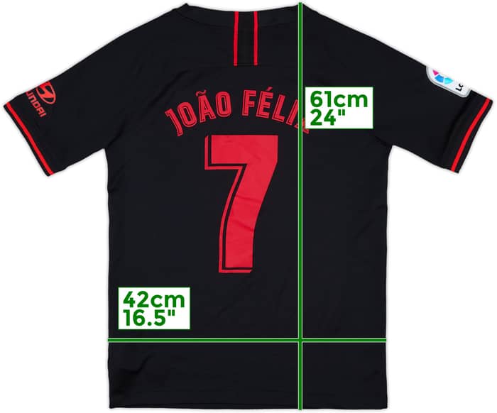 2019-20 Atletico Madrid Away Shirt Joao Felix #7 - 8/10 - (L.Boys)