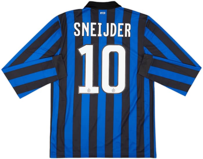 2011-12 Inter Milan Home L/S Shirt Sneijder #10 (M)