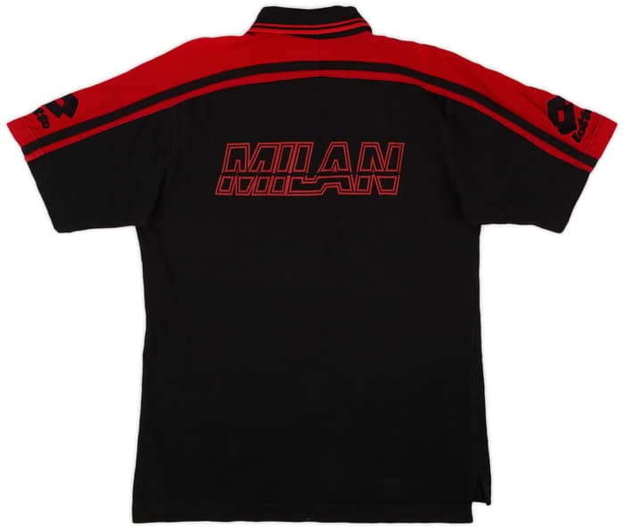 1997-98 AC Milan Lotto Polo Shirt - 9/10 - (L)