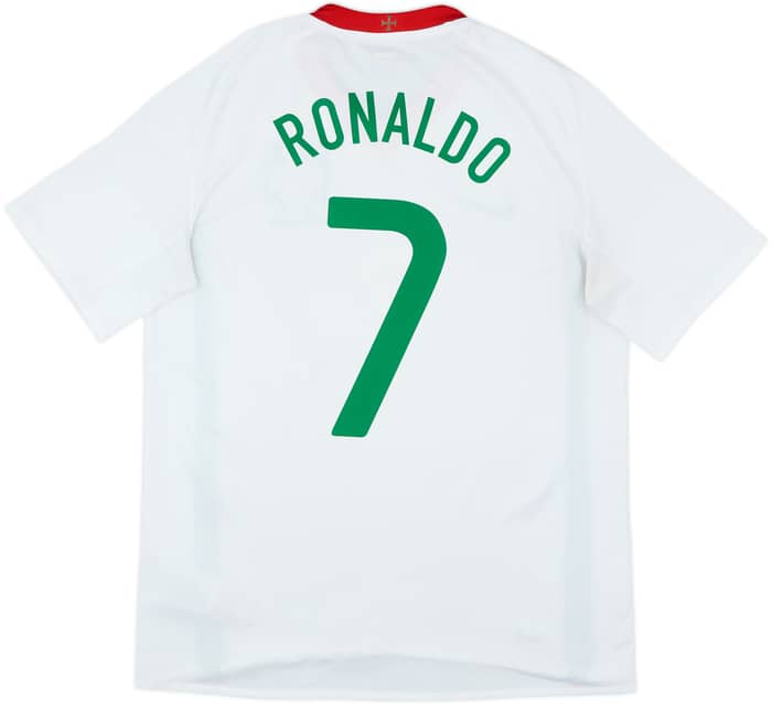 2008-10 Portugal Away Shirt Ronaldo #7 - 7/10 - (L)