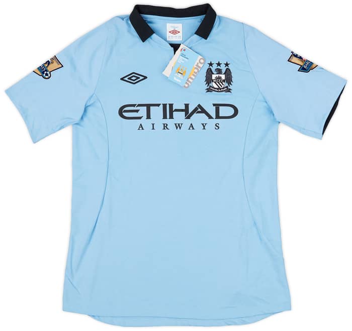 2012-13 Manchester City Home Shirt Kompany #4 (M)