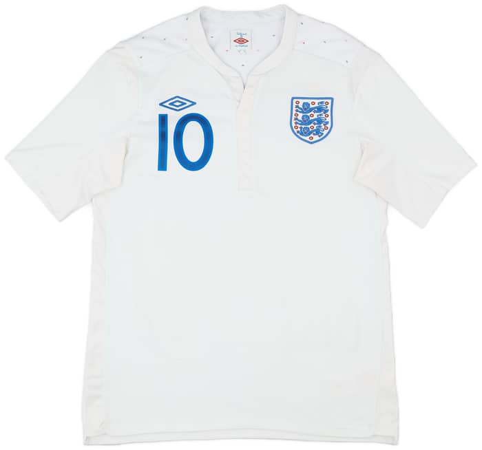 2010-11 England Home Shirt Rooney #10 - 7/10 - (M)