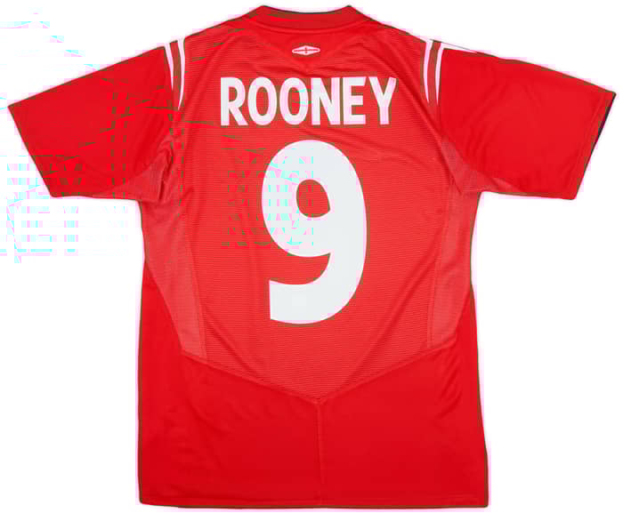 2004-06 England Away Shirt Rooney #9 - 9/10 - (S)