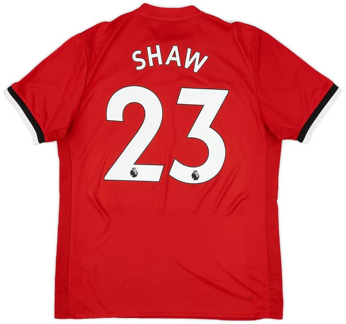 2017-18 Manchester United Home Shirt Shaw #23 - 10/10 - (L)