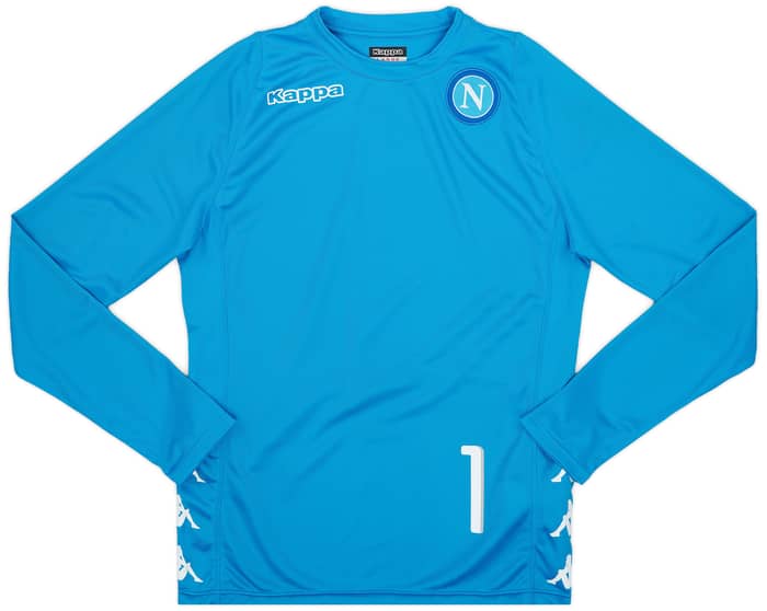2016-17 Napoli Player Issue Training L/S Shirt # - 7/10