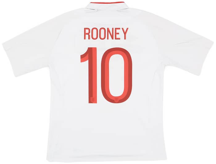 2012-13 England Home Shirt Rooney #10 - 7/10 - (M/L)