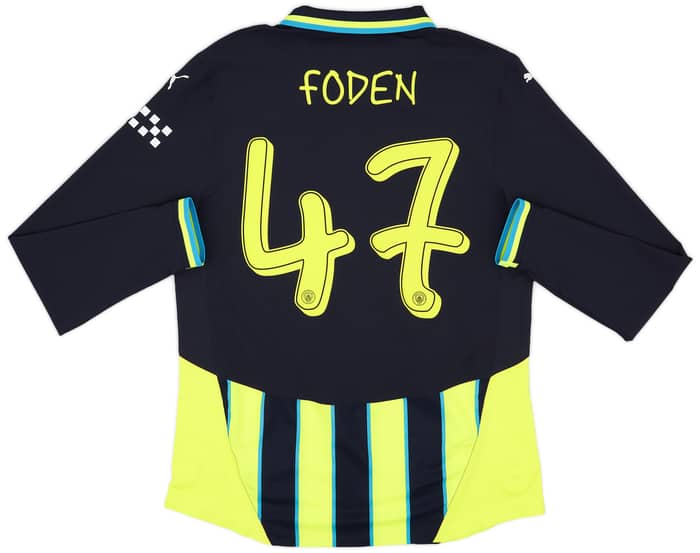 2024-25 Manchester City Authentic Away L/S Shirt Foden #47