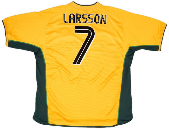 2002-03 Celtic Away Shirt Larsson #7 - 8/10 - (XXL)
