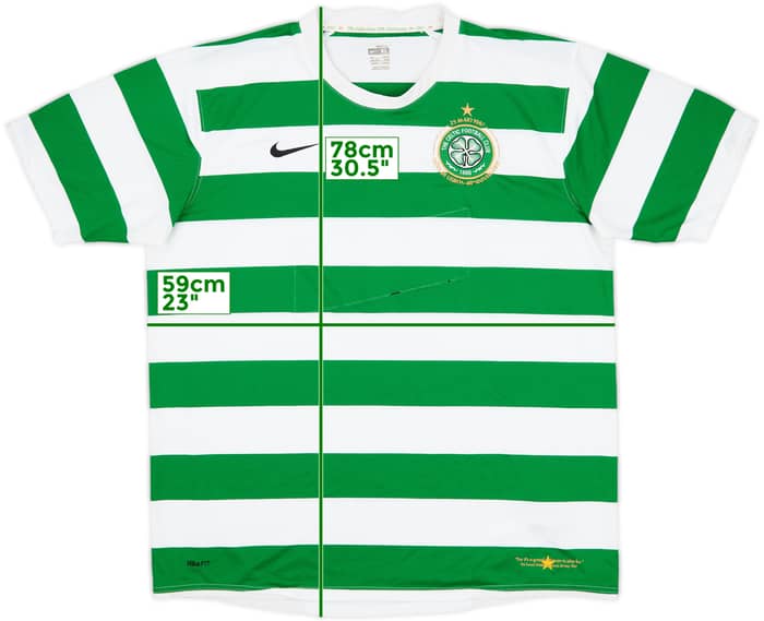 2007-08 Celtic Home Shirt - 4/10 - (XL)