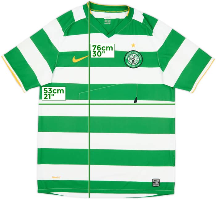 2008-10 Celtic Home Shirt - 3/10 - (M)