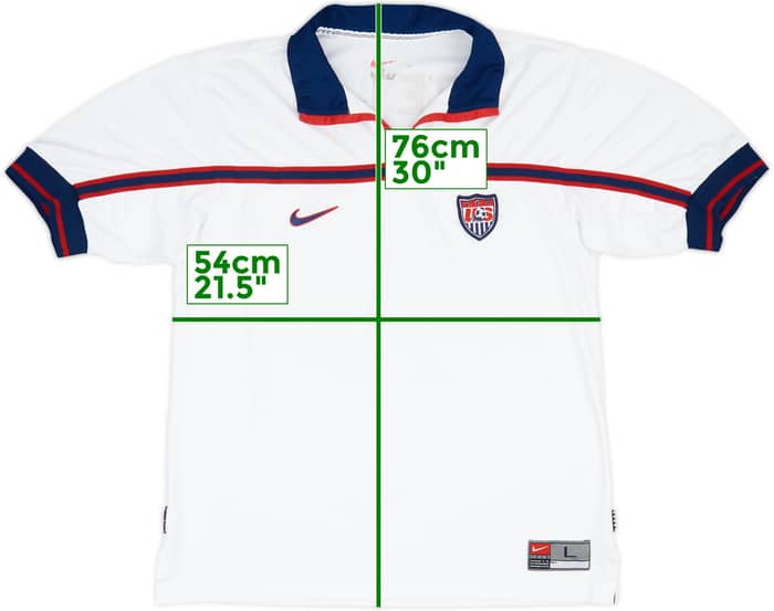 1998-99 USA Home Shirt - 4/10 - (L)