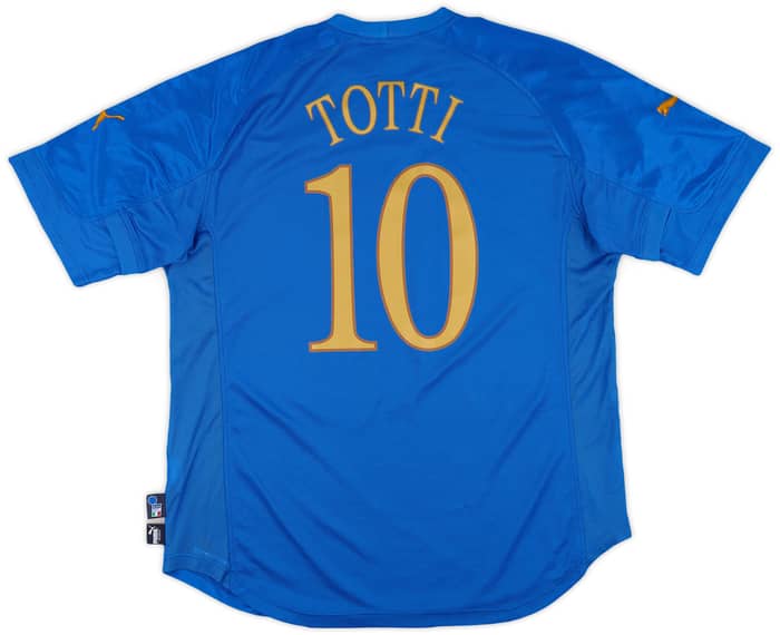 2004-06 Italy Home Shirt Totti #10 - 7/10 - (XL)
