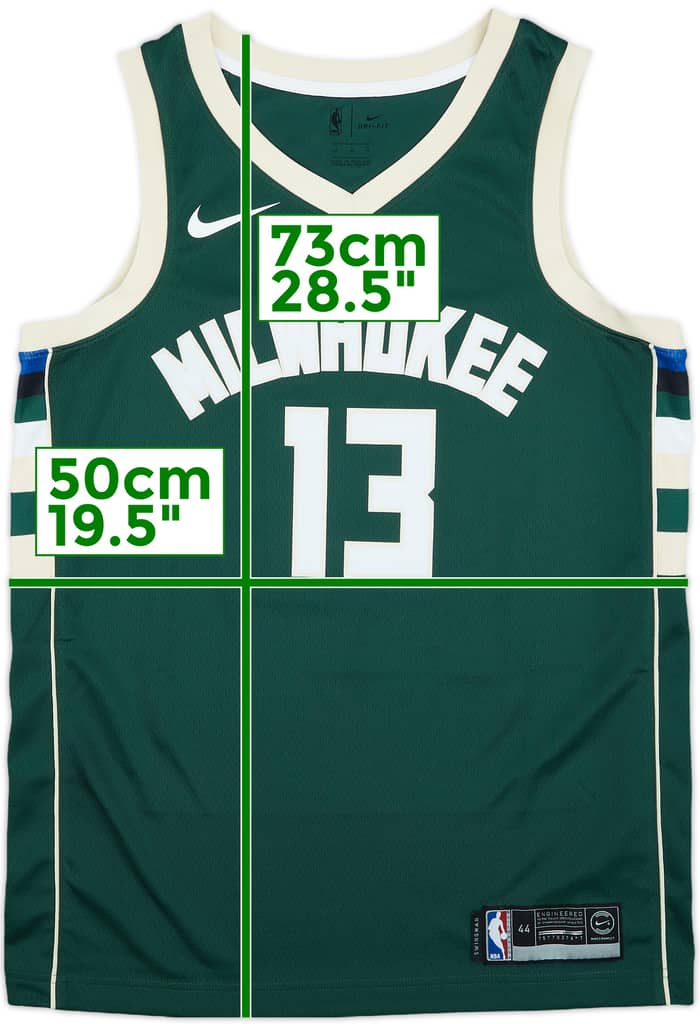 2017-19 Milwaukee Bucks Brogdon #13 Nike Swingman Away Jersey - 9/10 - (M)