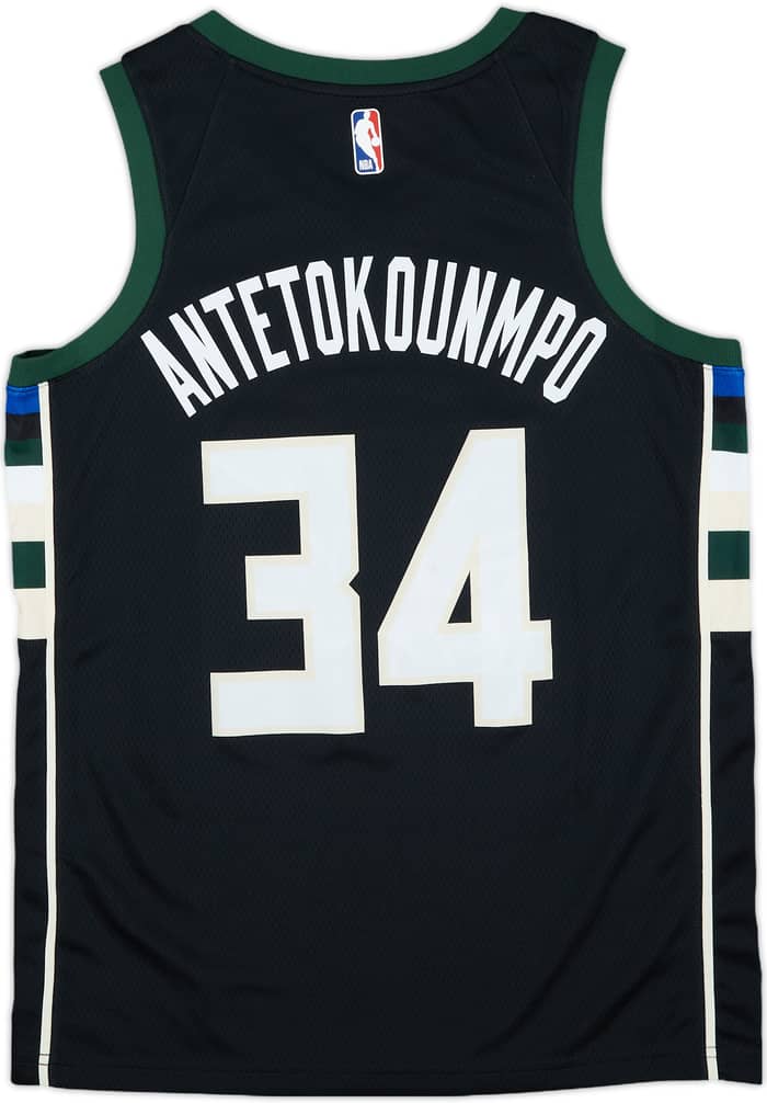 2017-19 Milwaukee Bucks Antetokounmpo #34 Nike Swingman Alternate Jersey - 7/10 - (M)