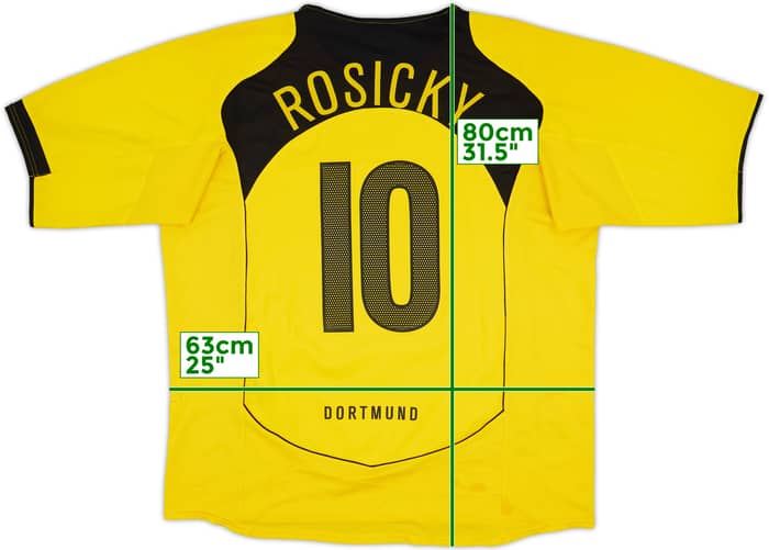 2004-05 Borussia Dortmund Home Shirt Rosicky #10 - 6/10 - (XL)
