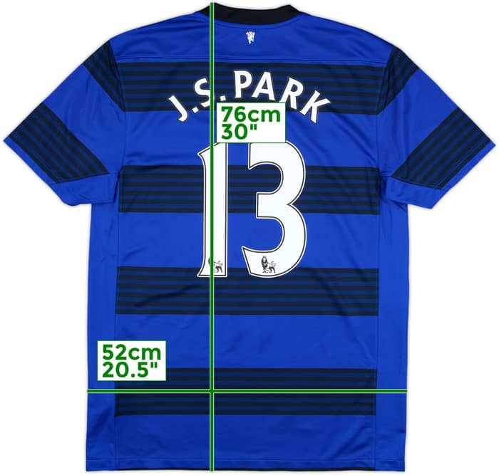 2011-13 Manchester United Away Shirt J.S. Park #13 - 10/10 - (M)