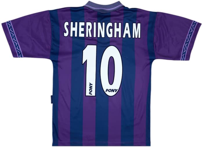 1995-97 Tottenham Away Shirt Sheringham #10 - 7/10 - (S)