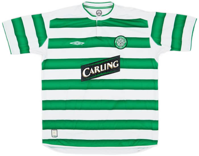 2003-04 Celtic Home Shirt Lennon #18 - 7/10 - (XL)