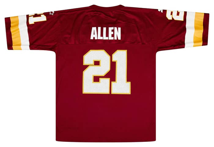 1995-98 Washington Redskins Allen #12 Starter Jersey (Home) L