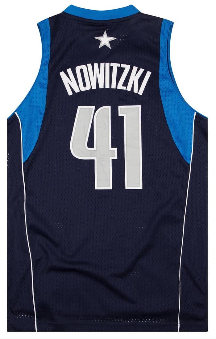 2006-10 Dallas Mavericks Nowitzki #41 adidas Swingman Jersey (Away) S