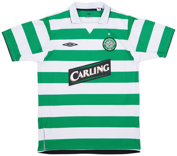 2004-05 Celtic Home Shirt Lennon #18 - 7/10 - (M)