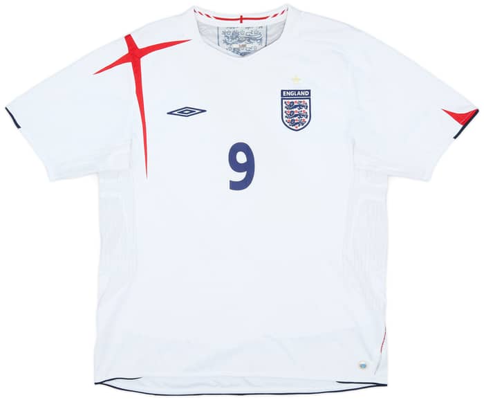 2005-07 England Home Shirt Rooney #9 - 7/10 - (XL)