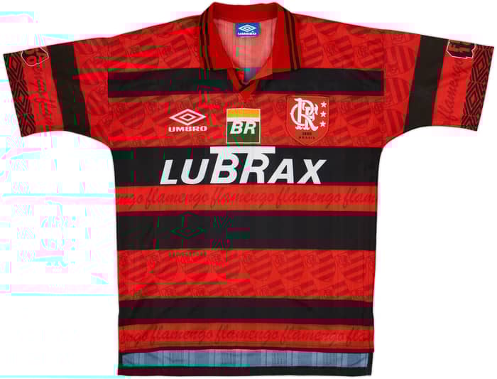 1995-96 Flamengo Centenary Home Shirt #11 - 8/10 - (L)