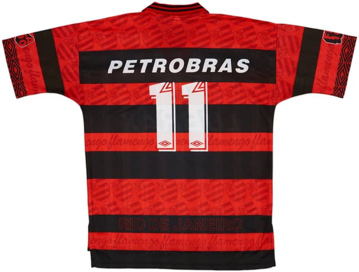 1995-96 Flamengo Centenary Home Shirt #11 - 8/10 - (L)