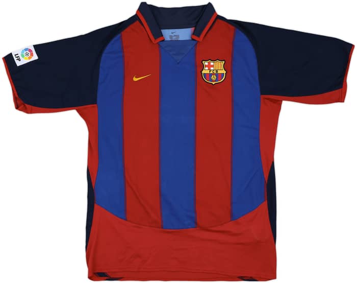 2003-04 Barcelona Home Shirt Ronaldinho #10 - 8/10 - (L)