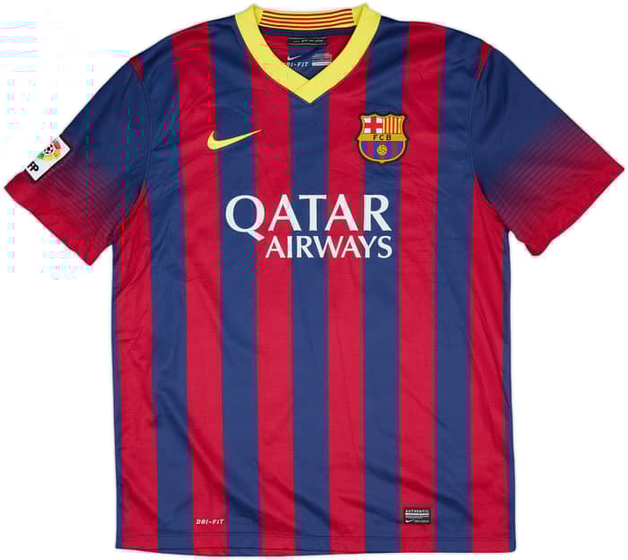 2013-14 Barcelona Home Shirt Sergio #16 - 10/10 - (L)