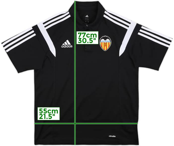 2014-15 Valencia adidas Polo Shirt - 8/10 - (L)