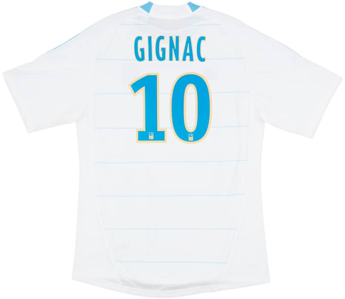 2010-11 Olympique Marseille Home Shirt Gignac #10 - 10/10 - (L)
