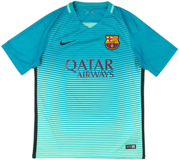 2016-17 Barcelona Third Shirt Suarez #9 - 9/10 - (M)