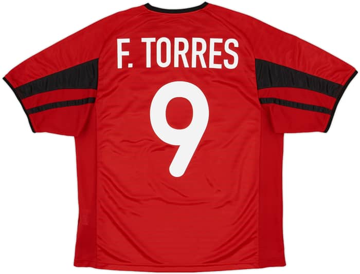 2001-02 Atletico Madrid Away Shirt F.Torres #9 - 8/10 - (M)