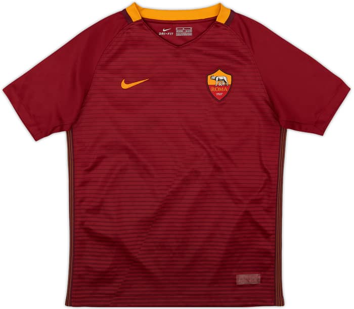 2016-17 Roma Home Shirt - 6/10 - (M.Boys)