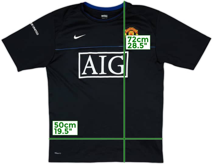 2008-09 Manchester United Nike Training Shirt - 7/10 - (L)