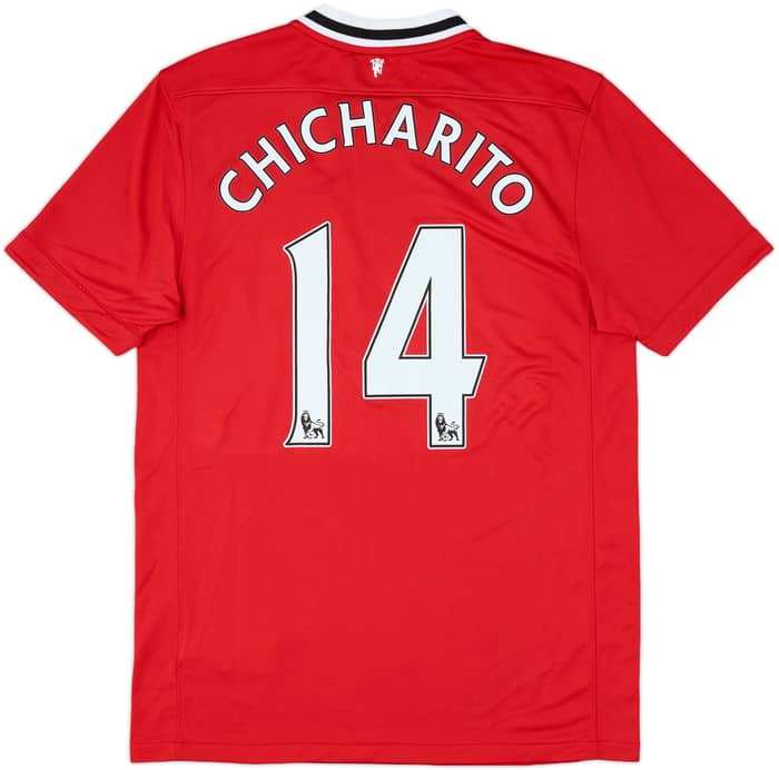 2011-12 Manchester United Home Shirt Chicharito #14 - 9/10 - (M)