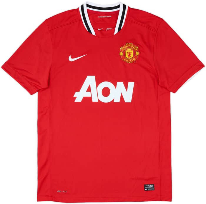 2011-12 Manchester United Home Shirt Chicharito #14 - 9/10 - (M)