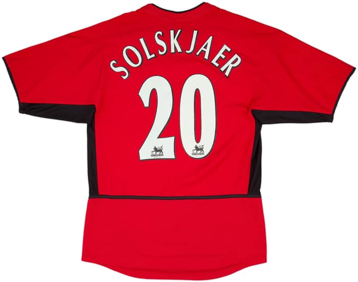 2002-04 Manchester United Home Shirt Solskjaer #20 - 6/10 - (S)