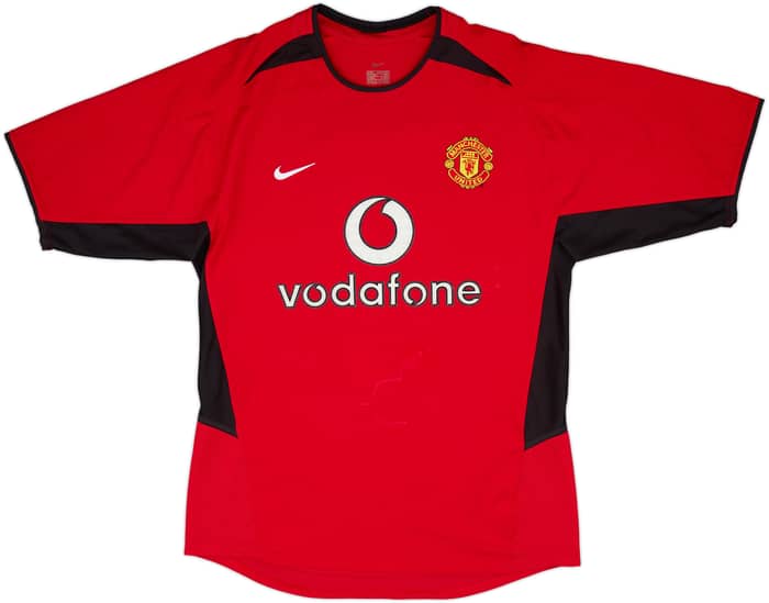 2002-04 Manchester United Home Shirt Solskjaer #20 - 6/10 - (S)